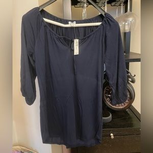Old Navy cotton cinch-neck blouse - size medium